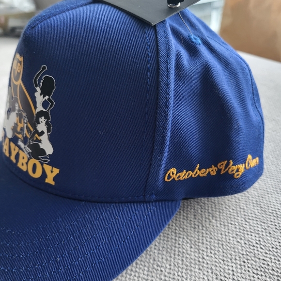 OVO x Playboy Pin-Up Blue Cap Adjustable Size Hat New With Tag - Picture 3 of 12